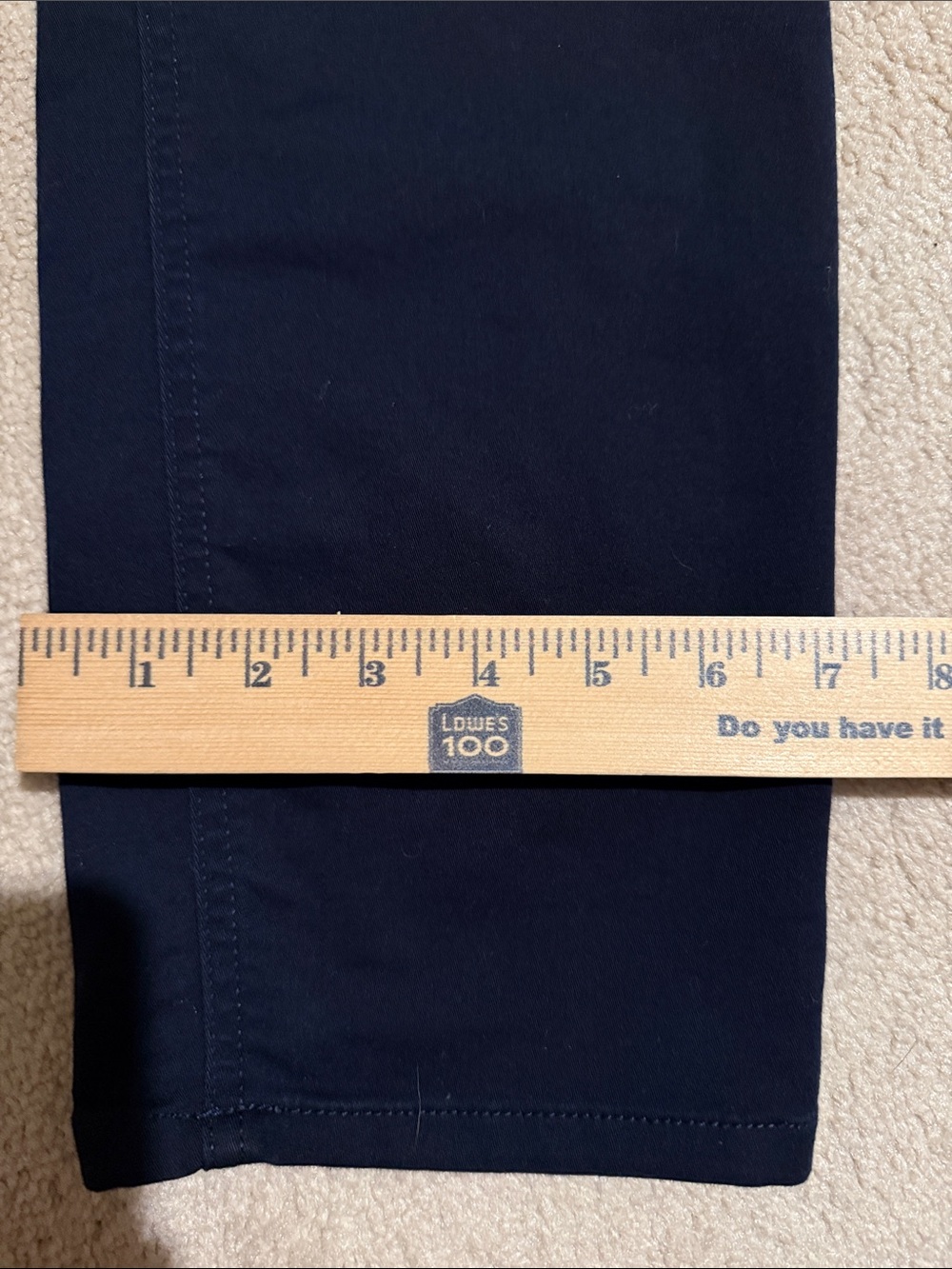 Liz Claiborne Dark Navy Sara Slim Leg Mid Rise Pants - Picture 4 of 9